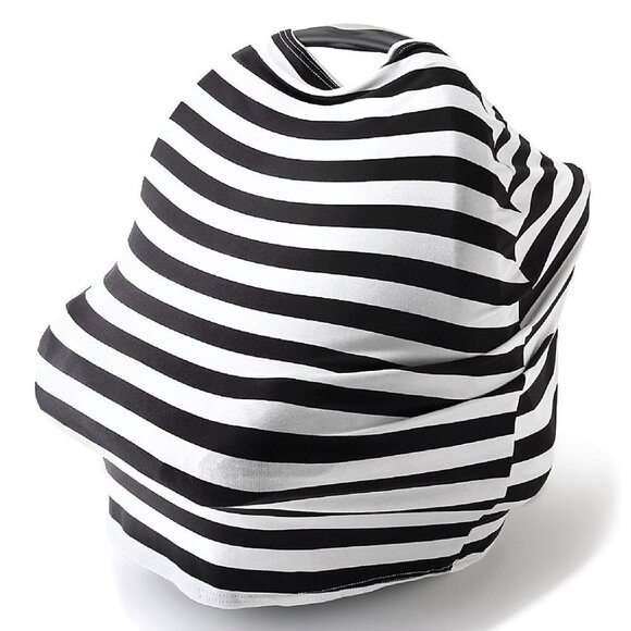 Belle On The Go 6 in 1 Multi Use Cover Striped High Chair Car Seat Nursing Wrap - Picture 3 of 15
